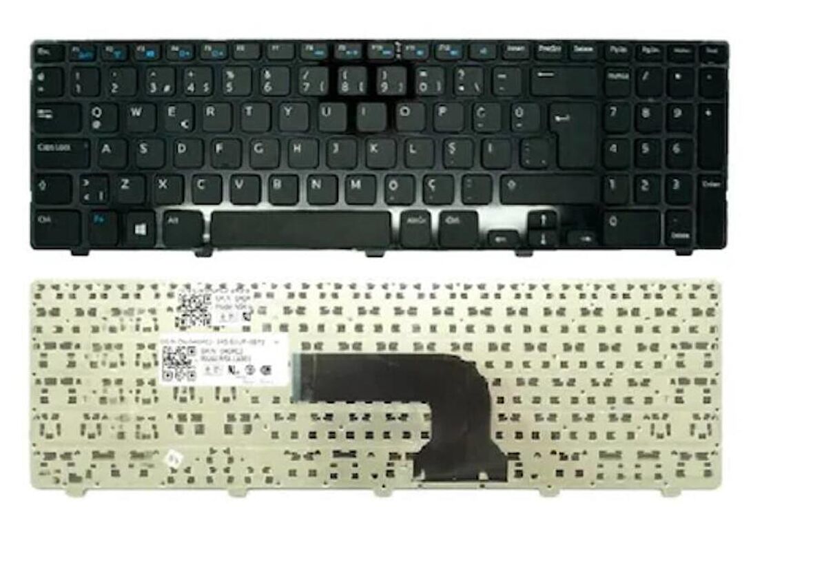 Dell Inspiron 5537  Uyumlu Notebook Klavyesi - Siyah - TR