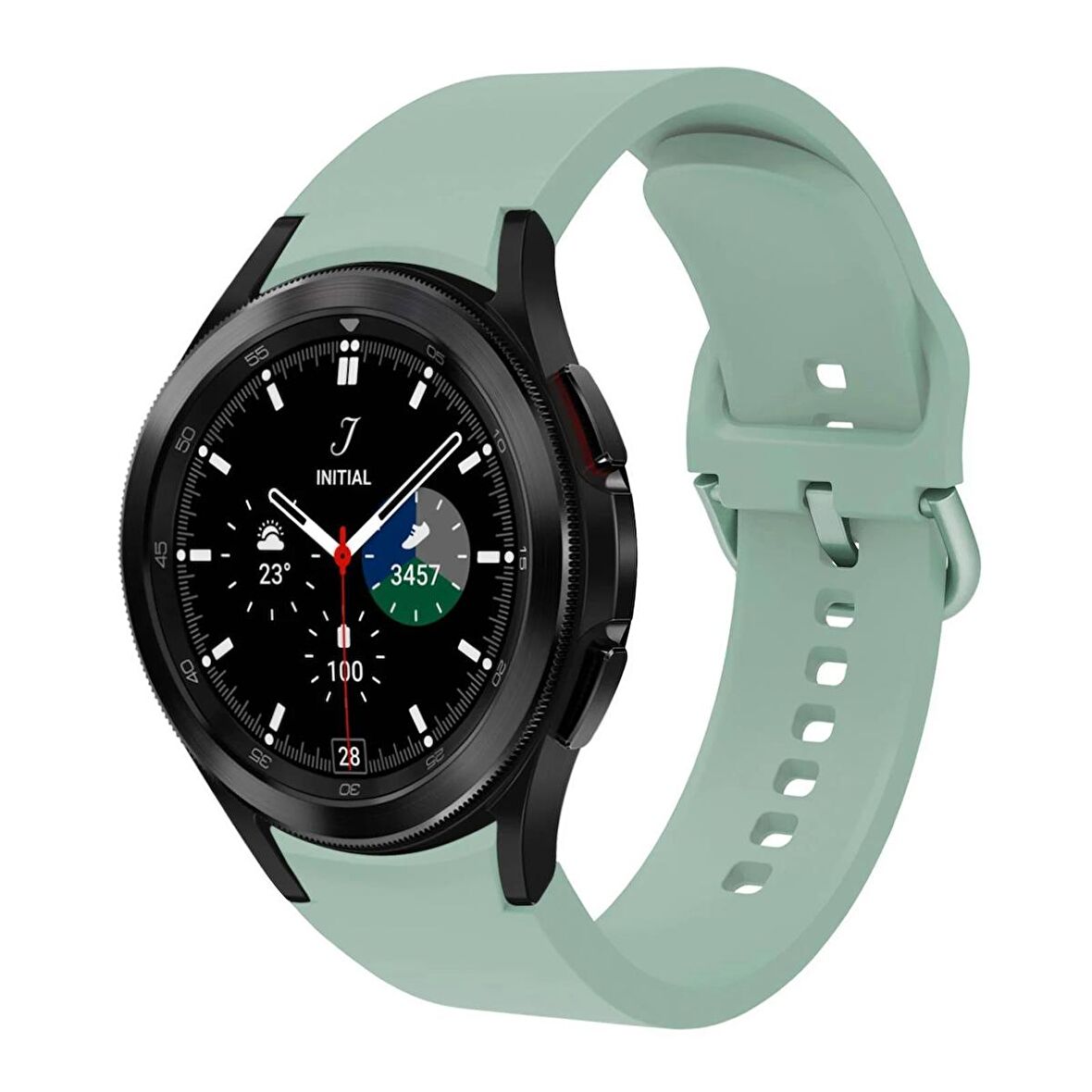 Megafox Samsung Galaxy Watch 5/5 Pro Spor Tasarım Silikon Kordon Pimli Esnek Kayış 40/44/45Mm Uyumlu