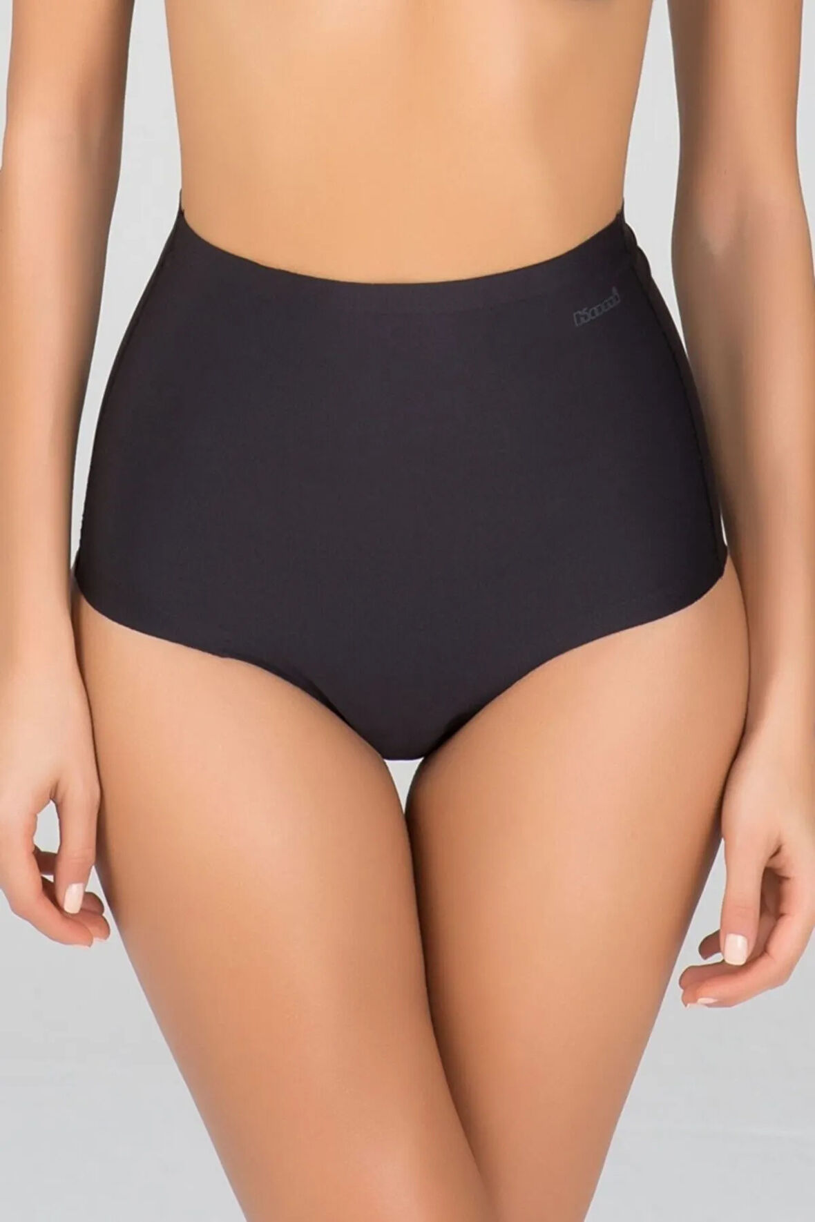 Kadın Siyah Mikro Modal Dikişsiz Yüksek Bel Külot 6 Adet