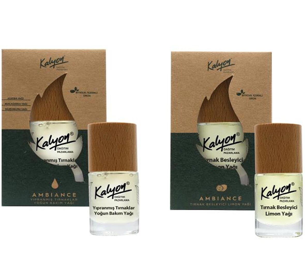 Kalyon Bitkisel Yıpranmış Tırnaklar Yoğun Bakım Yağı 11 Ml+Tırnak Besleyici Limon Yağı 11 Ml