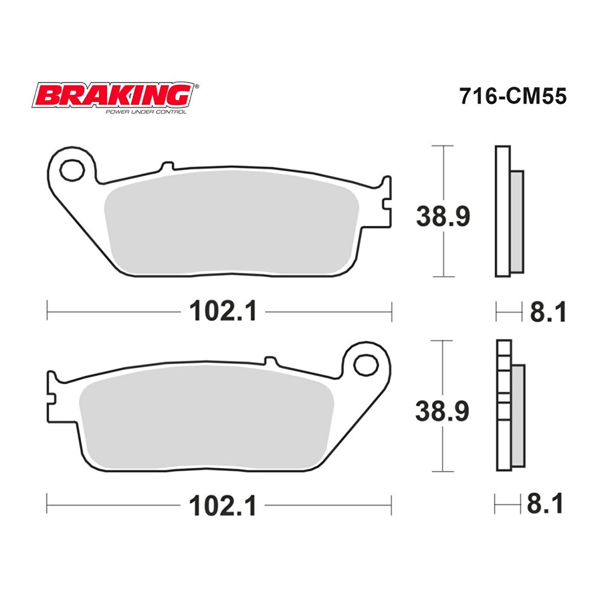 Brakıng Fren Balatası Sinter 715cm55 Ön Yamaha Yzf-r125 Xt 660 Z Ktm Exc 250 400 450 500 Adventure S
