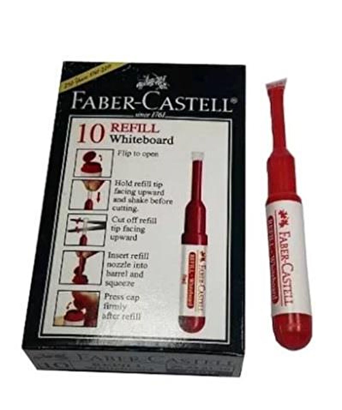 Faber-Castell Tahta Kalem Mürekkebi W20 Kırmızı 25 43 21