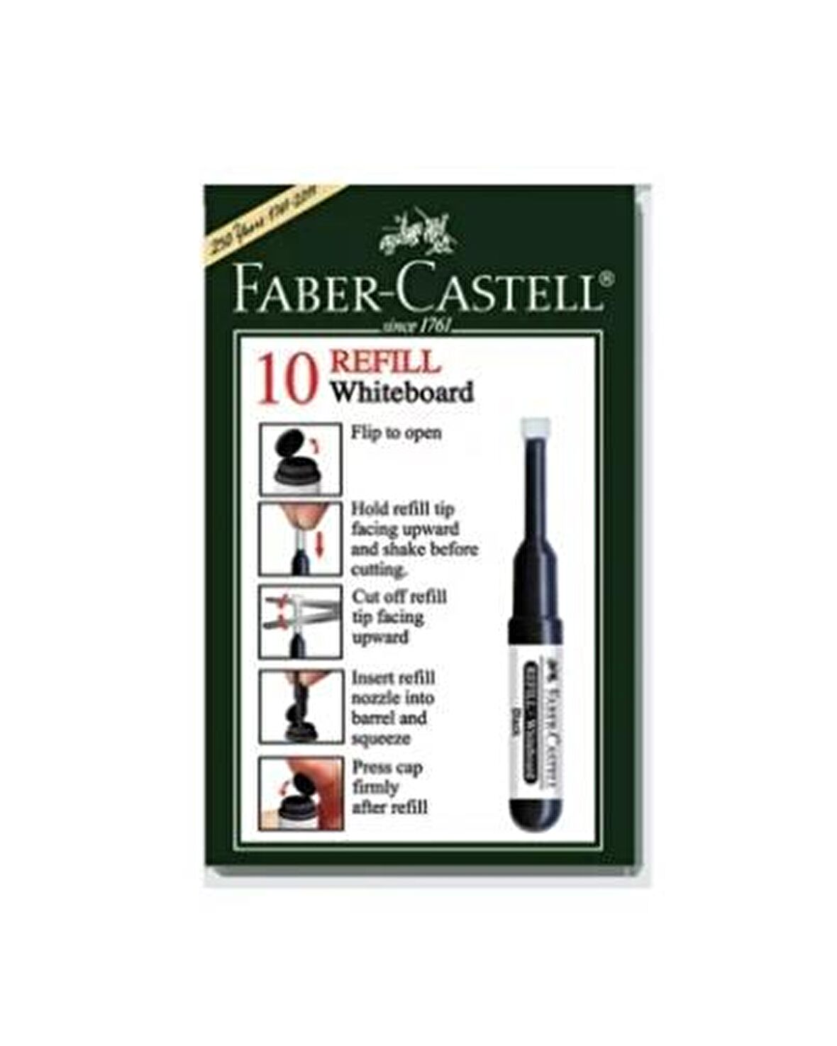 Faber-Castell Tahta Kalem Mürekkebi W20 Siyah 25 43 99