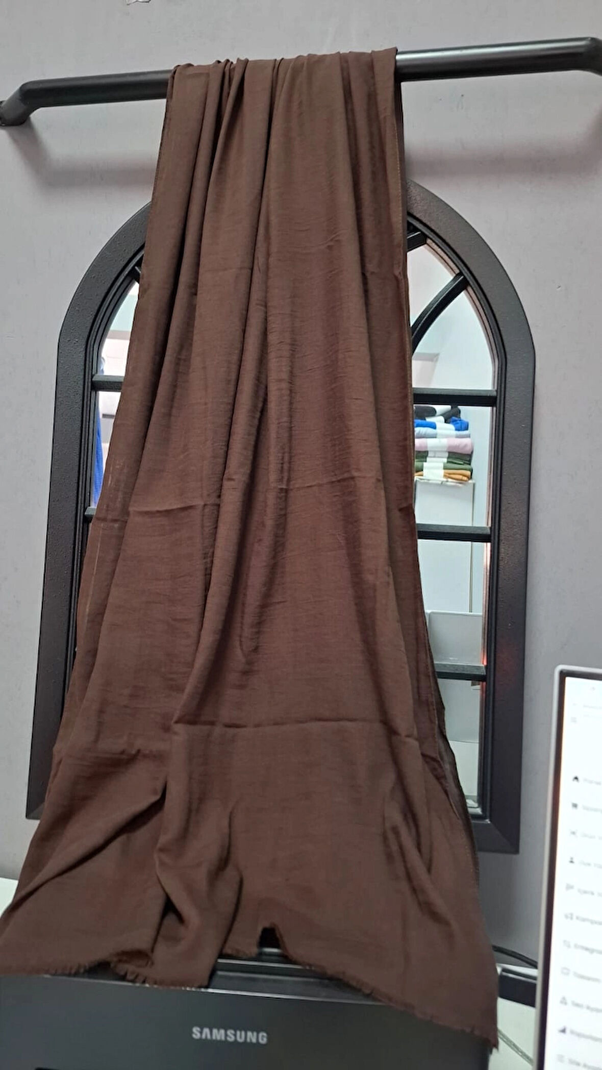 Aminesil Konfor Pamuk Şal Kahverengi Renk