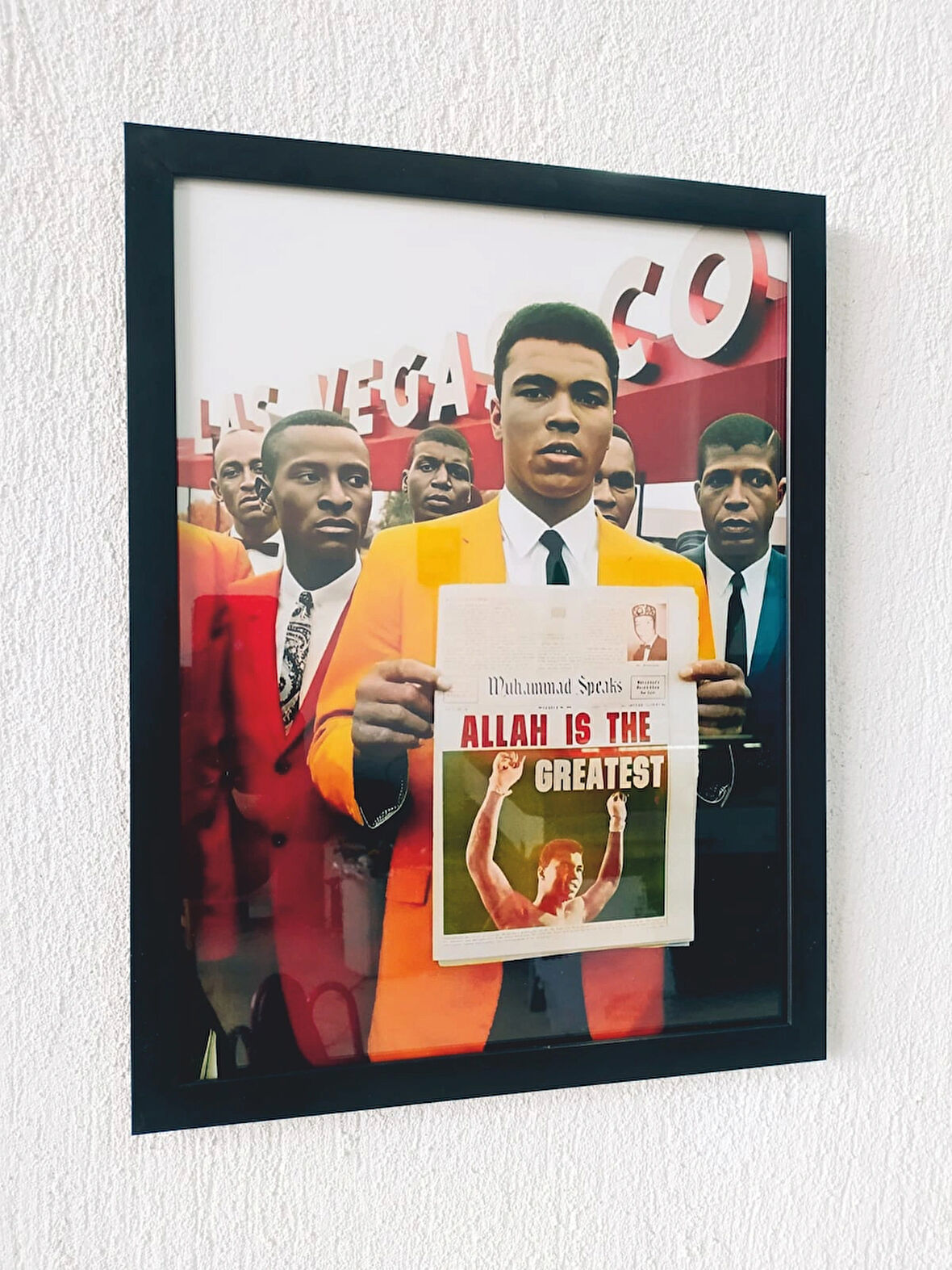 30x42 cm Muhammed Ali Allah İs The Greatest Poster Çerçeveli Tablosu 