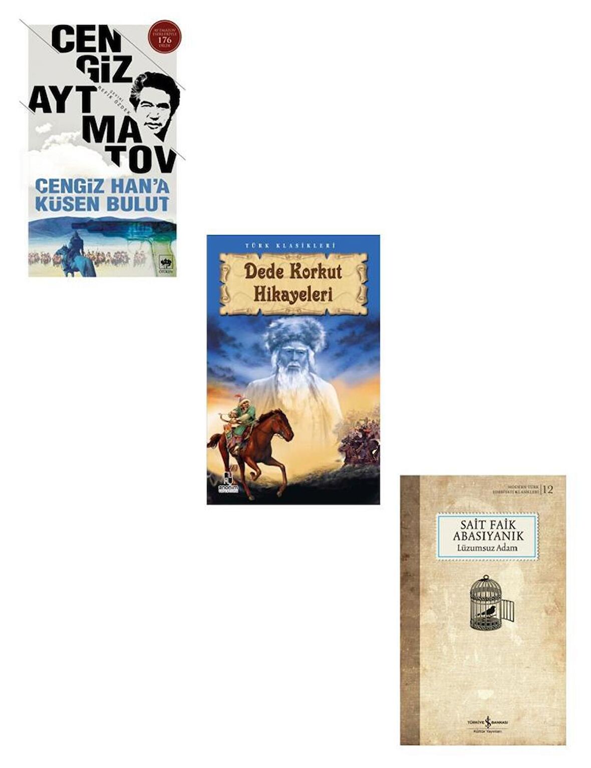 Lüzumsuz Adam +Cengiz Hana Küsen Bulut +  Dede Korkut Hikayeleri (3 Kitap)