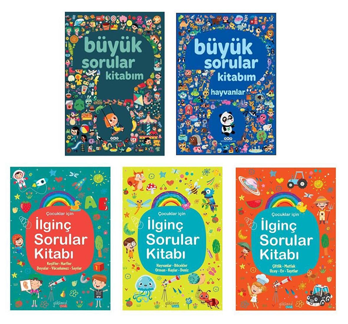 Büyük Sorular İlginç Sorular Kitabım Ciltli 5 Kitap