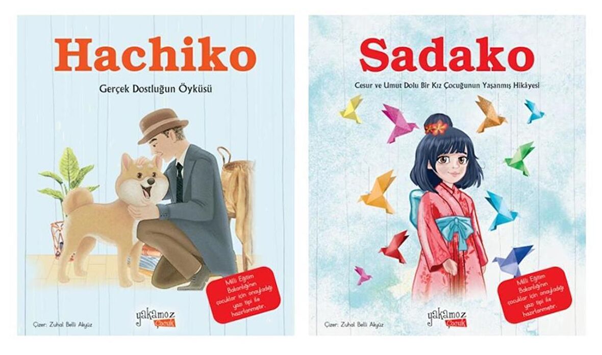 Hachiko - Sadako Resimli Hikaye (2 Kitap)