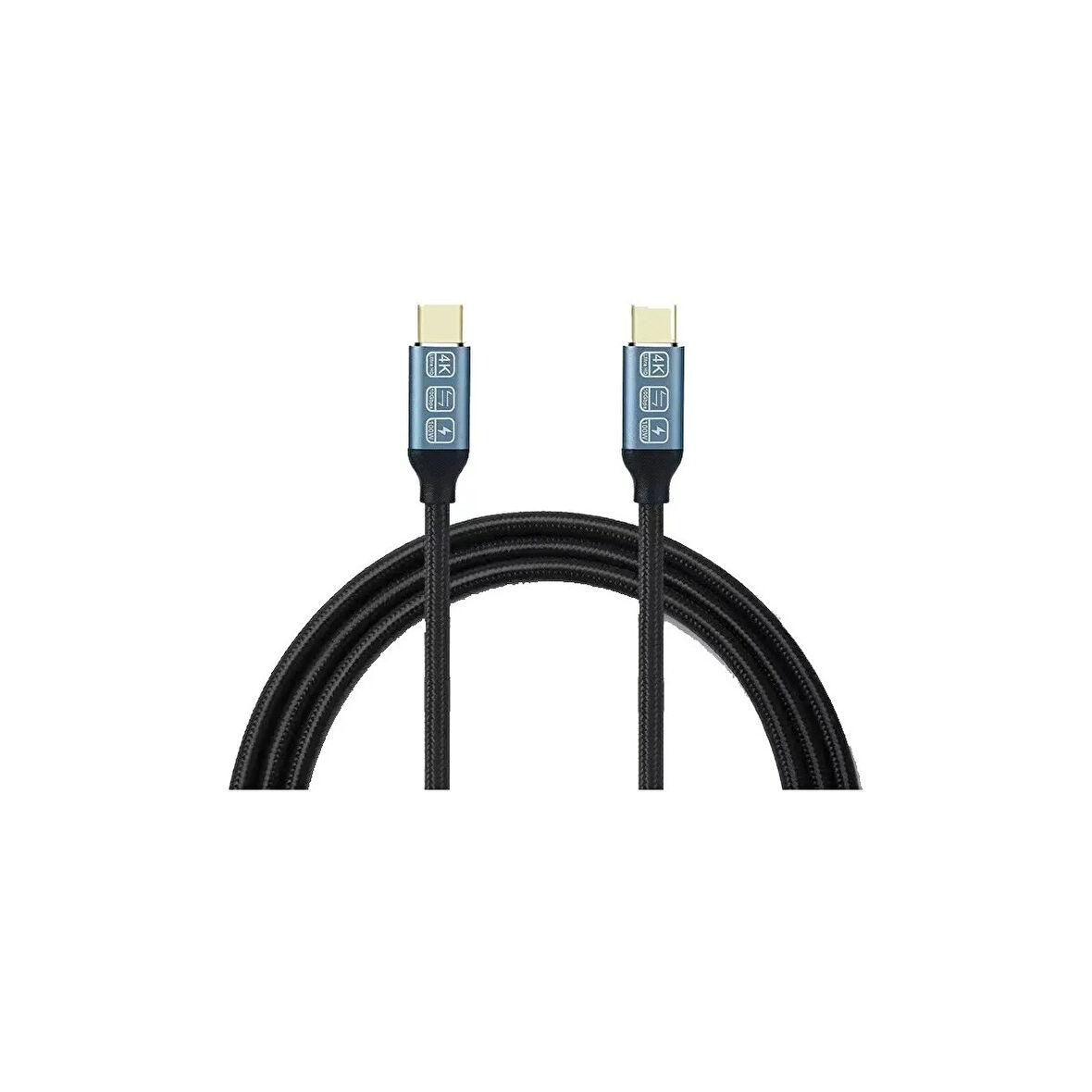 Pmr Zr-395 Type-C To Type-C Kablo 4K Görüntü Şarj Kablosu 20GBPS 100 Watt Akıllı Chip 