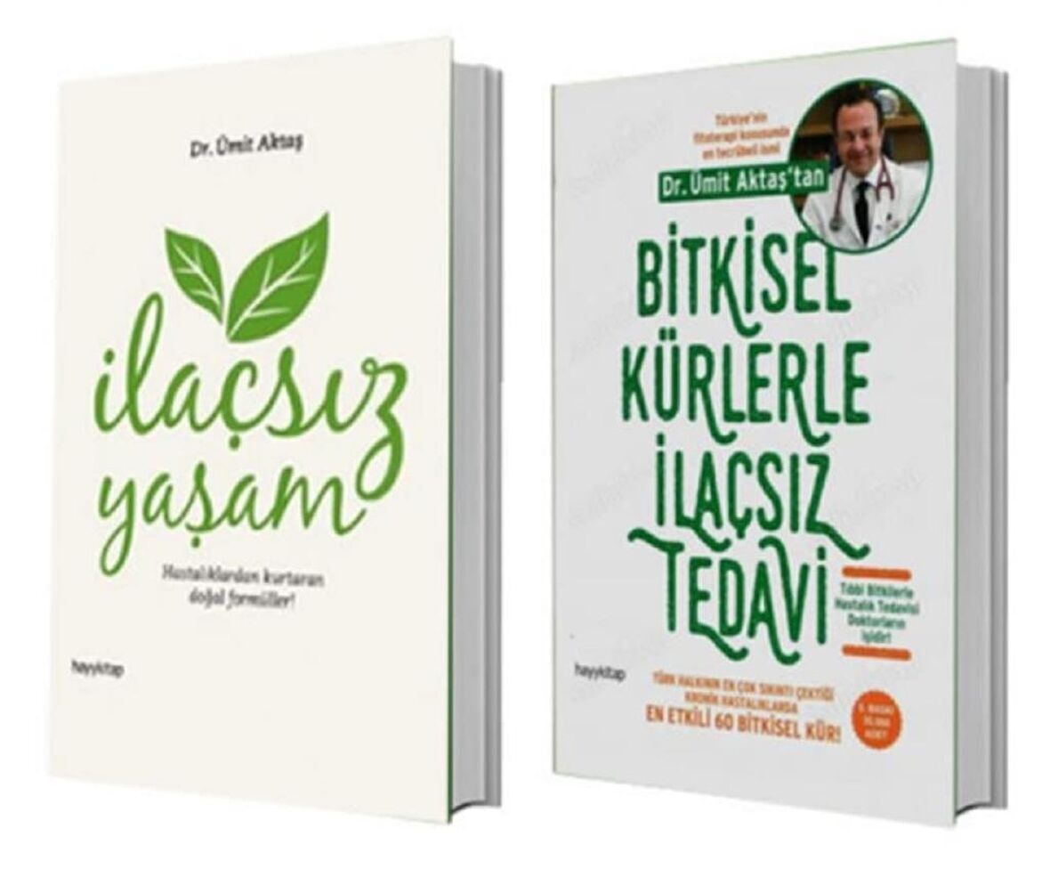 Bitkisel Kürlerle İlaçsız Tedavi + İlaçsız Yaşam 2 Kitap