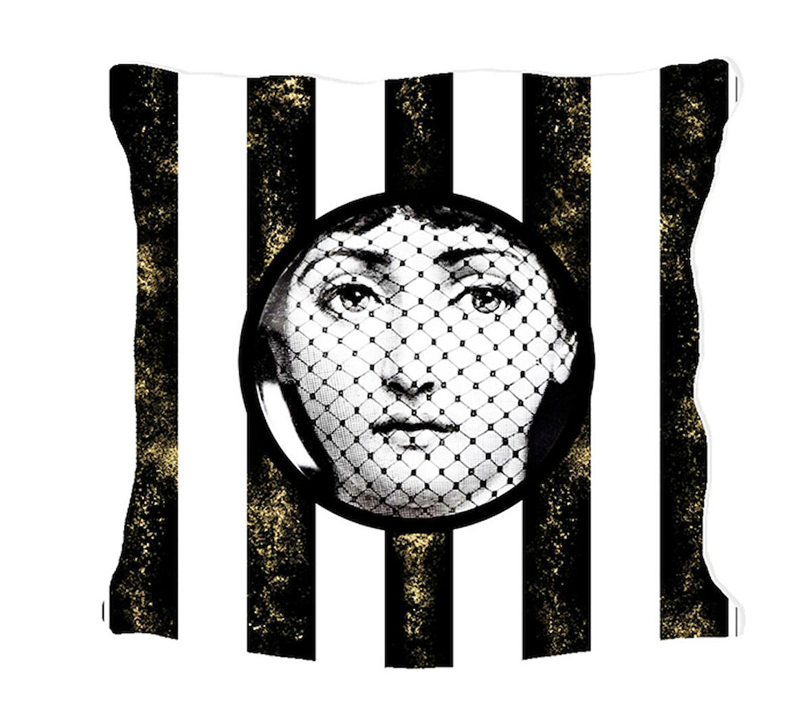 Fornasetti Altın Serisi Yastık & Kırlent& Kırlent Kılıfı Model 1