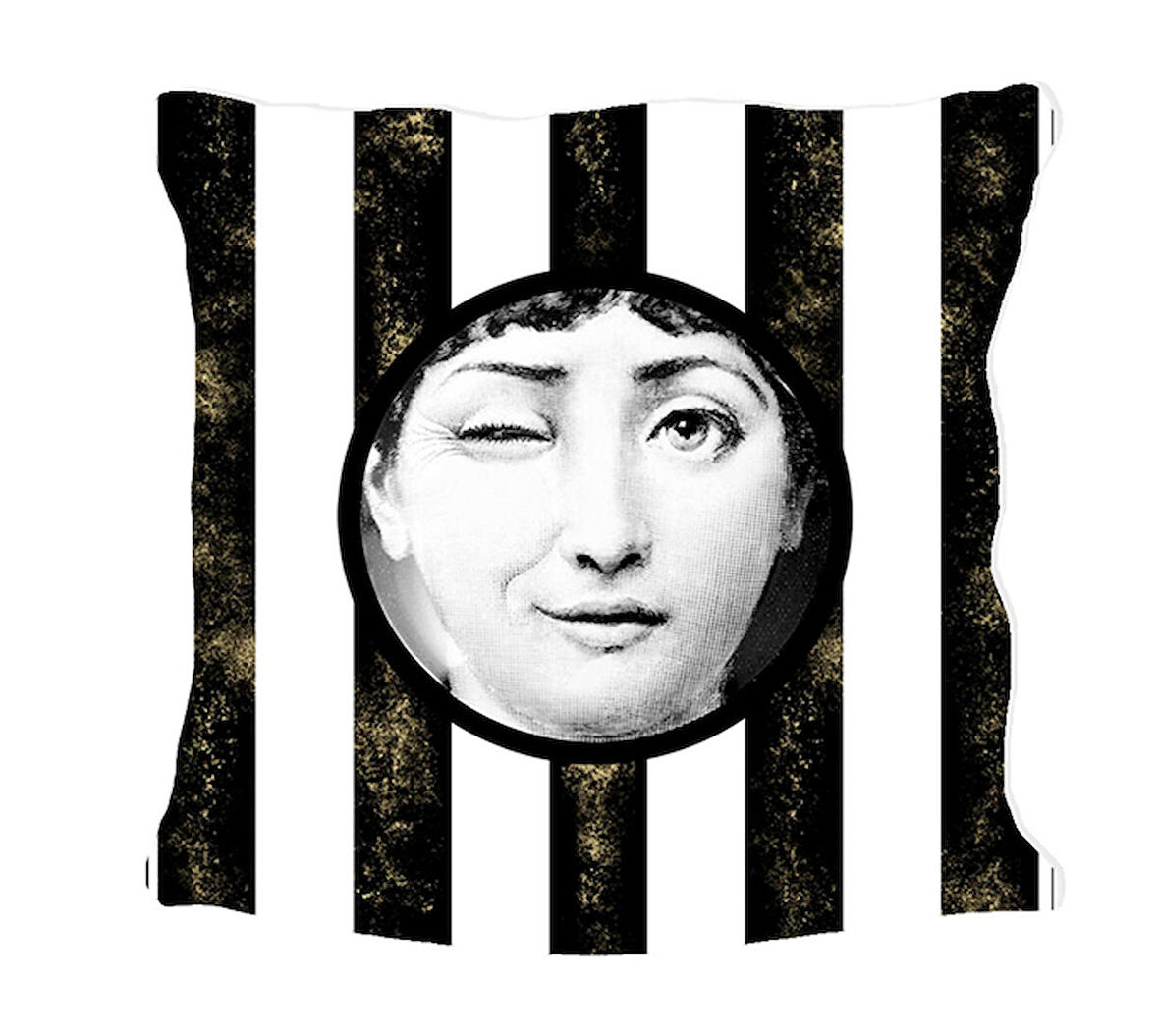 Fornasetti Altın Serisi Yastık & Kırlent& Kırlent Kılıfı Model 2