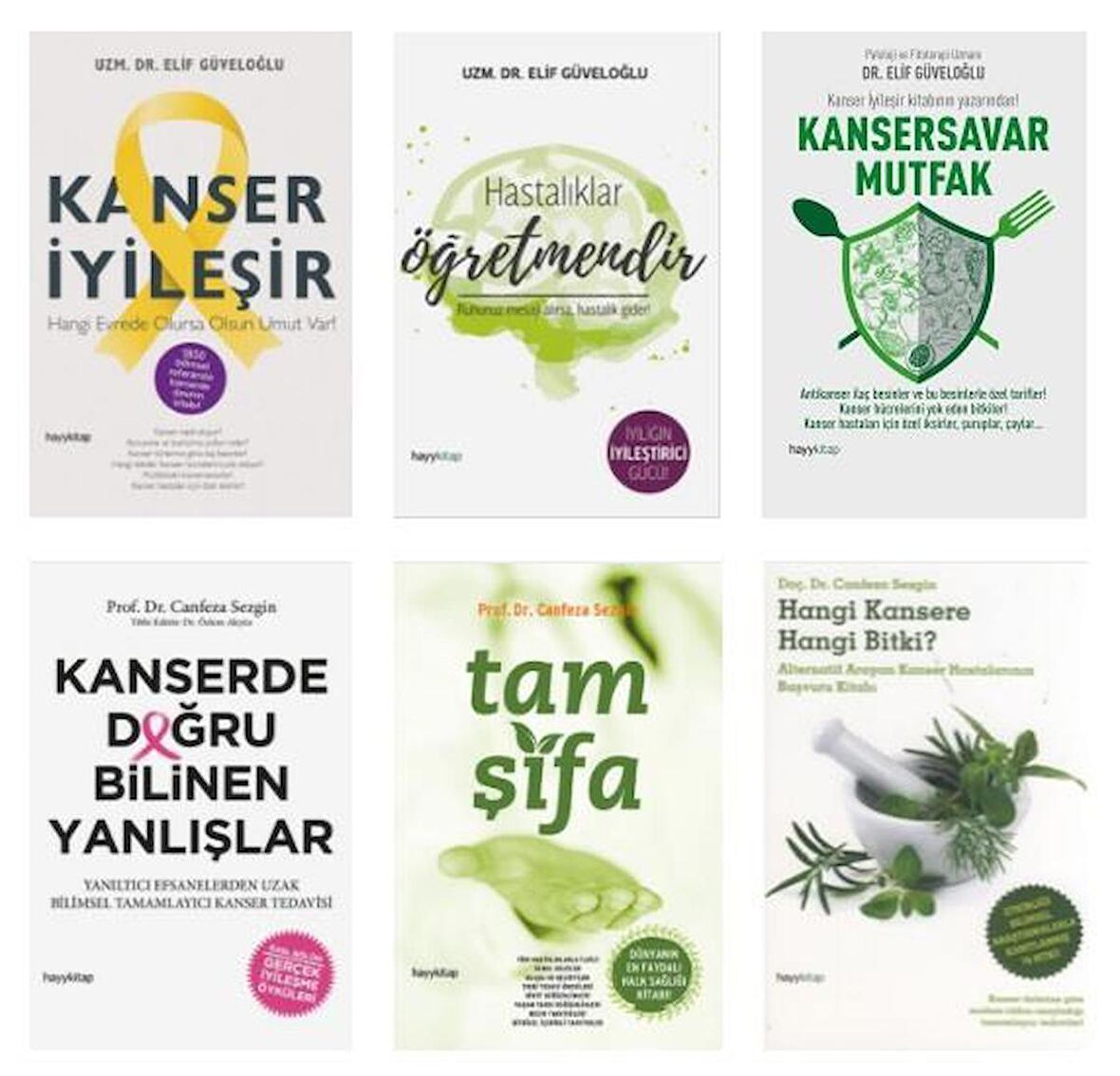 Canfeza Sezgin Elif Güveloğlu Kanser İyileşir Seti 6 Kitap