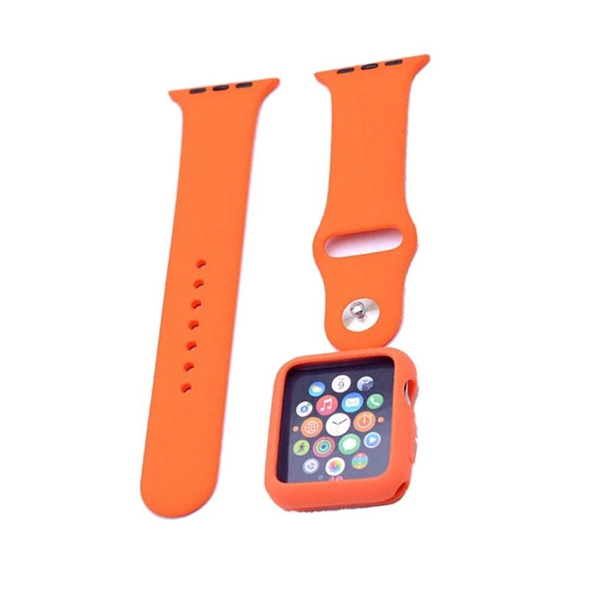 Gpack Samsung Galaxy Watch Active 2 44mm Kordon Mat Düz Renkli Silikon
