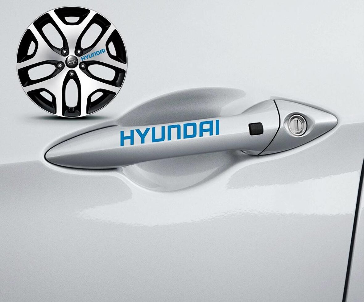 H yundai Kapı Kolu Sticker 10Adet MD3