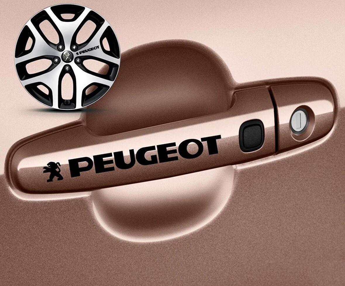 P eugeot Kapı Kolu Sticker 10Adet MD1