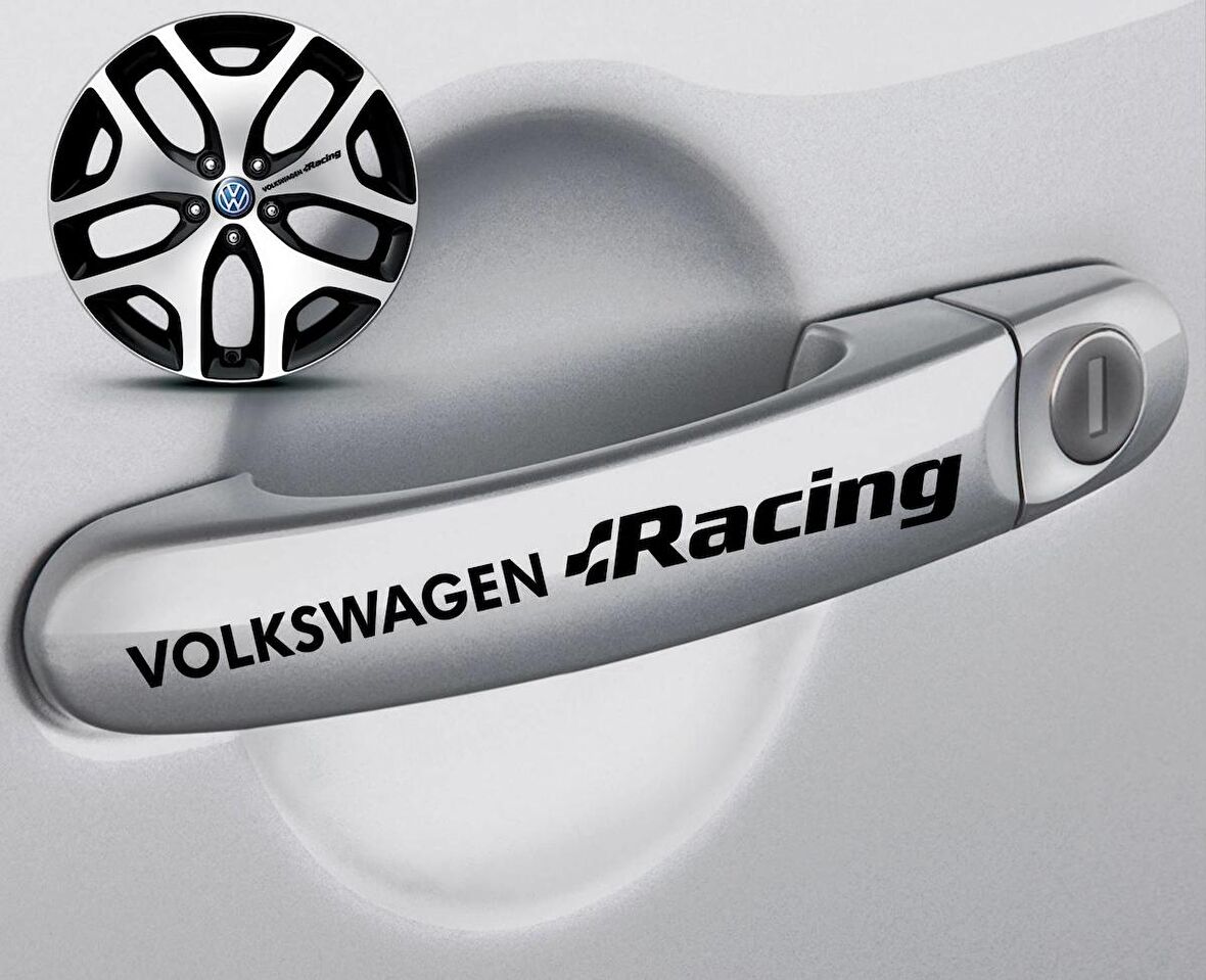 Volkswage n Racing Kapı Kolu Sticker 10Adet