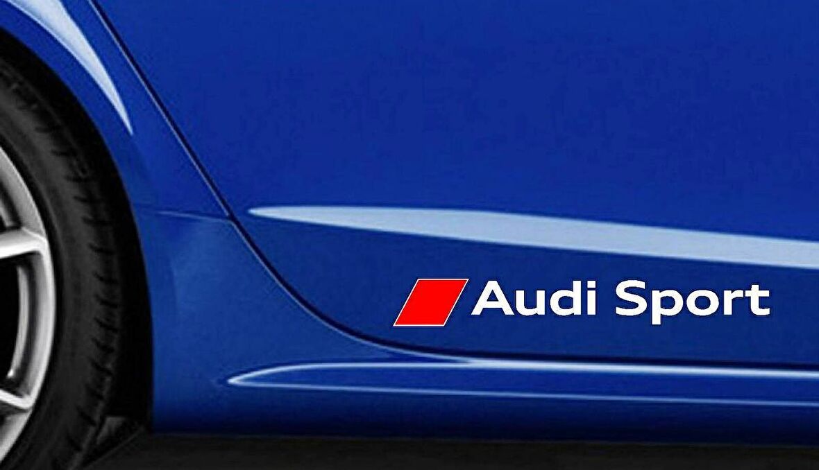 Au di Sport stickeri çift renk 3 adet