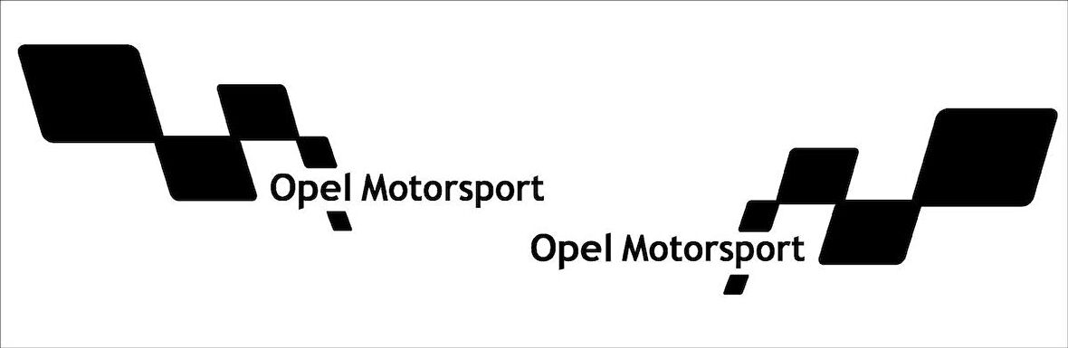 Bayraklı O pel Motorsport yan kapı sport sticker