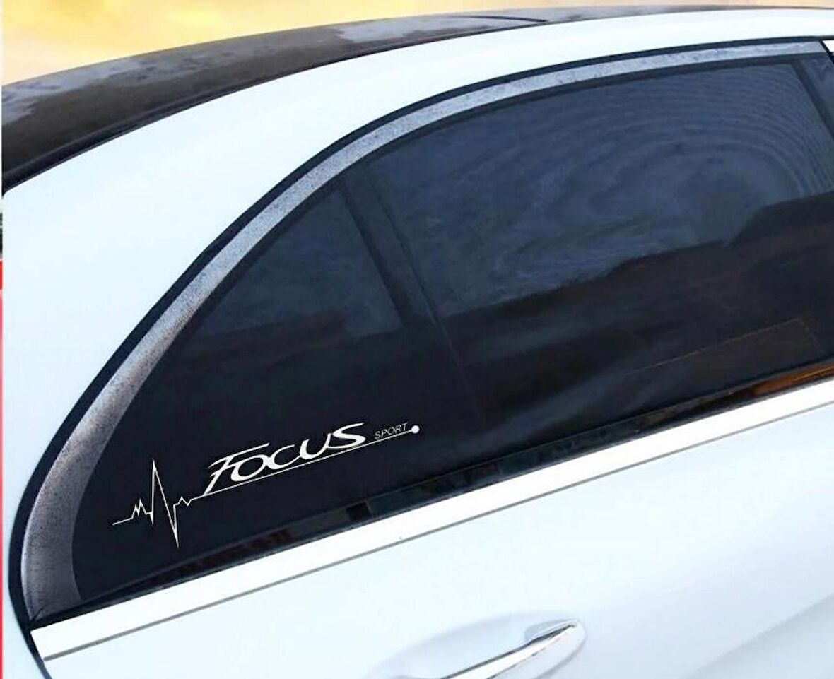 Focus Nabız Kalp atışı sticker 2 adet kelebek cam