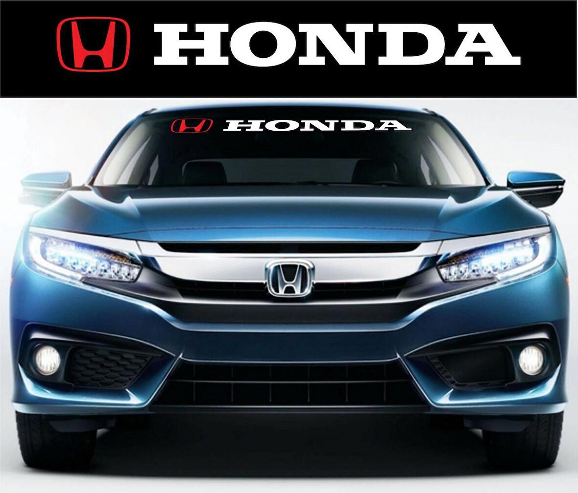 H onda Alınlık Ön cam sticker