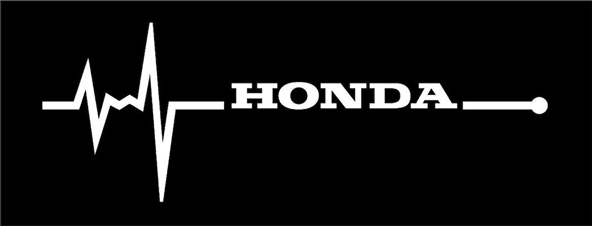 Ho nda Nabız Kalp atışı sticker 2 adet kelebek cam