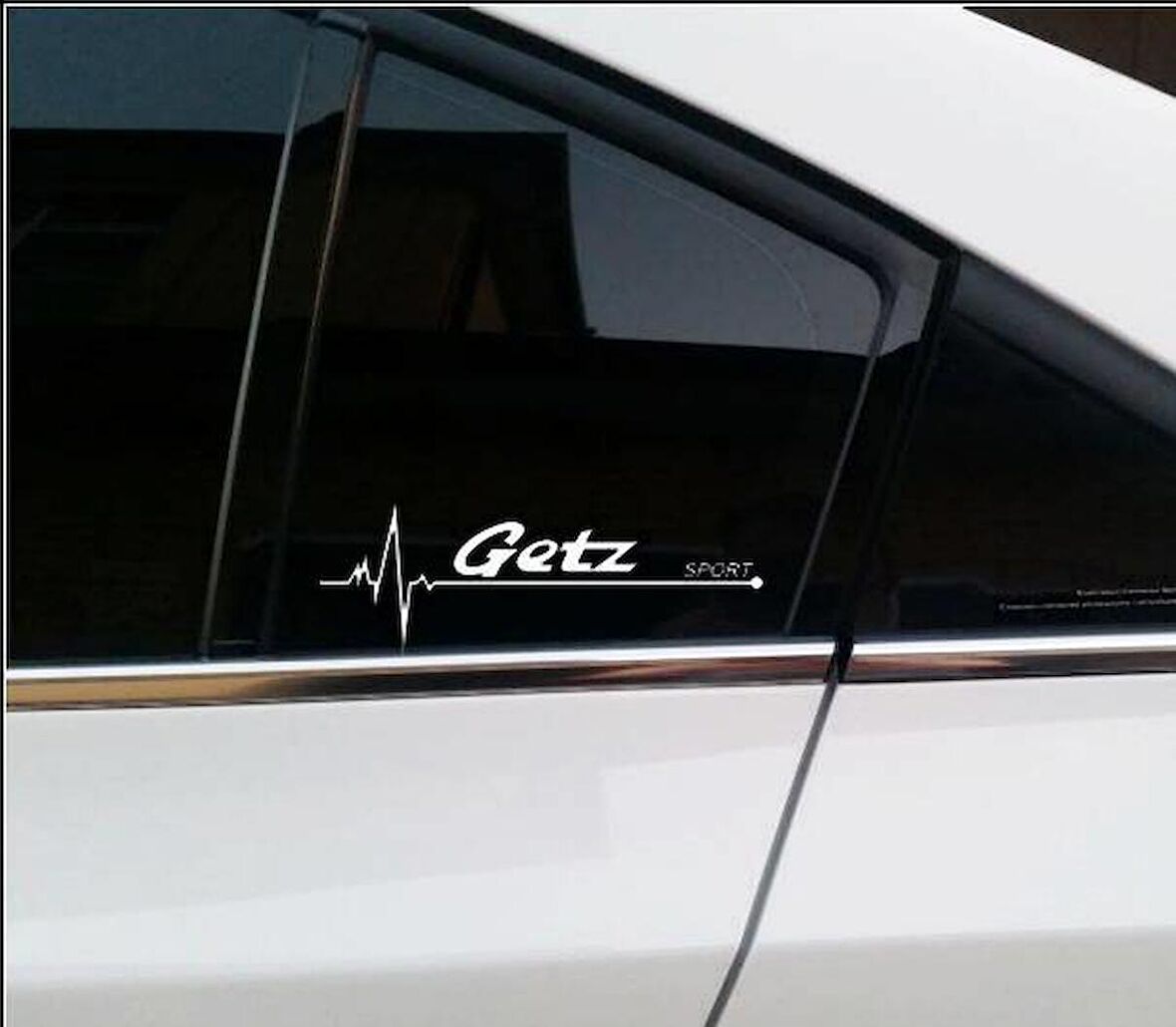 getz Nabız Kalp atışı sticker 2 adet kelebek cam