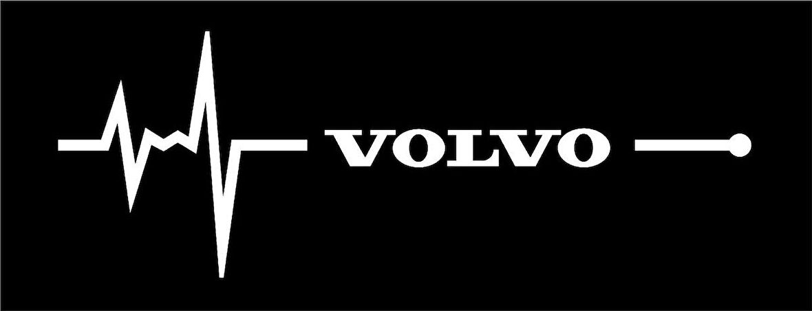 Kelebek cam volvo Nabız Kalp atışı sticker 2 adet