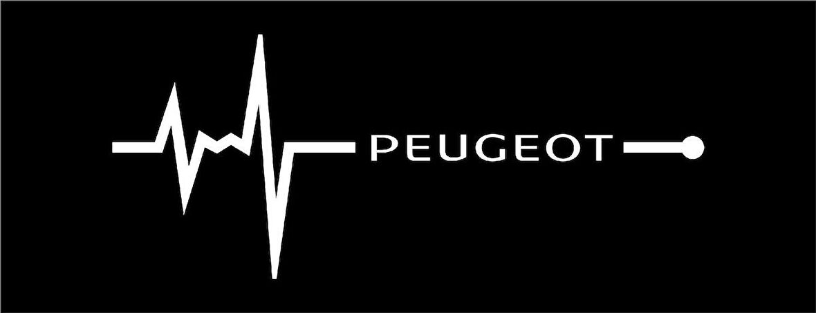 Pe ugeot Nabız Kalp atışı sticker 2 adet kebek cam