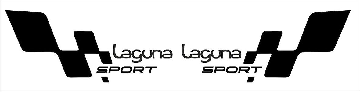 Laguna sport bayraklı sticker seti 2 adet