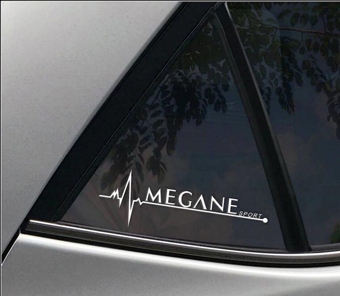 Megane 2 Nabız Kalp atışı sticker 2 adet kelebek cam