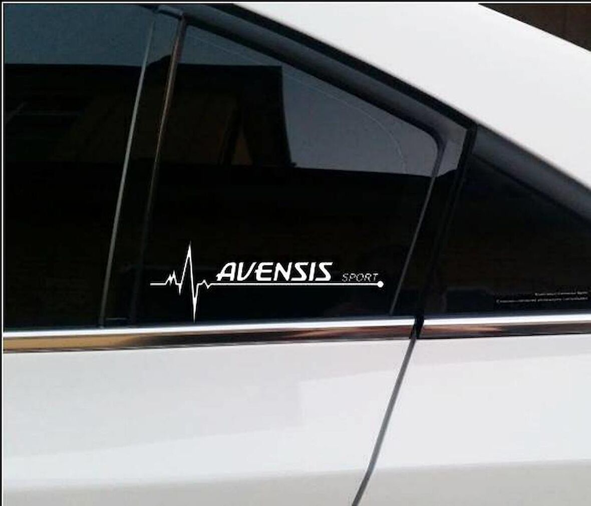 Avensis Nabız Kalp atışı sticker 2 adet kelebek caM