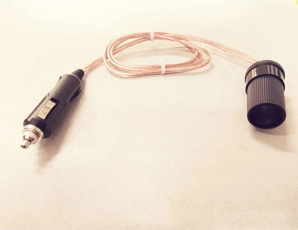 12 ve 24 Volt Uyumlu Araç  Çakmaklık Uzatma Kablosu - 10 Metre