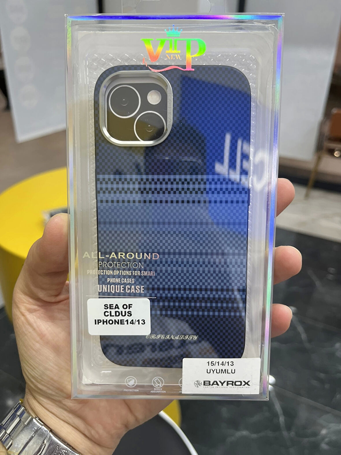 İPhone 13/14 Uyumlu Karbon Kılıf Gizli MagSafe Özellikli Kapak