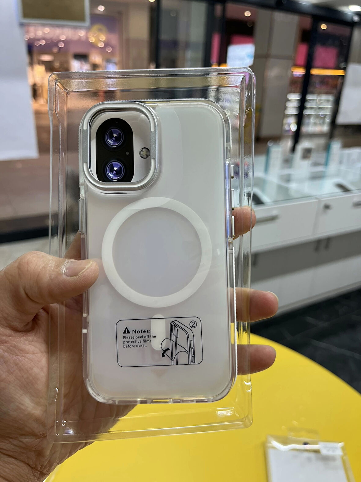 İPhone 16 Hologramlı Kamera Kısmı Açılabilir Standlı Premium Kapak
