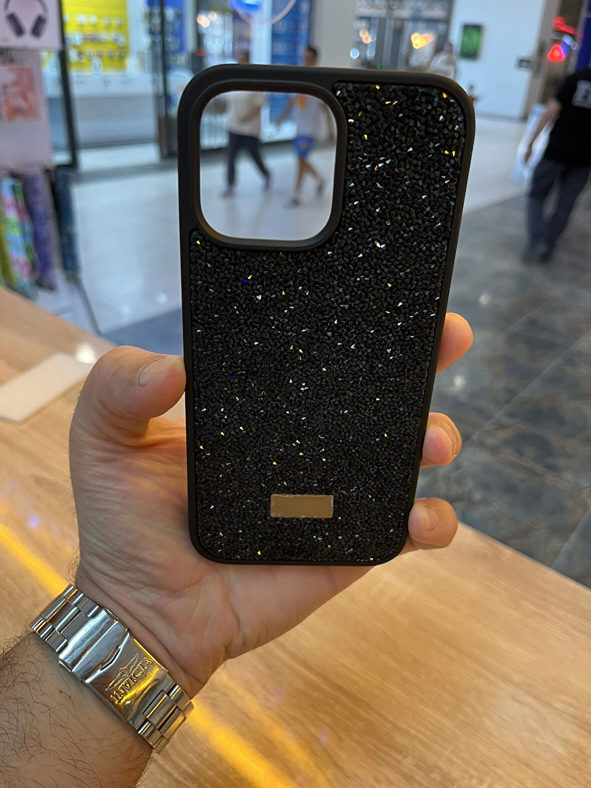 İPhone 16 Pro Max Taşlı Premium Kılıf