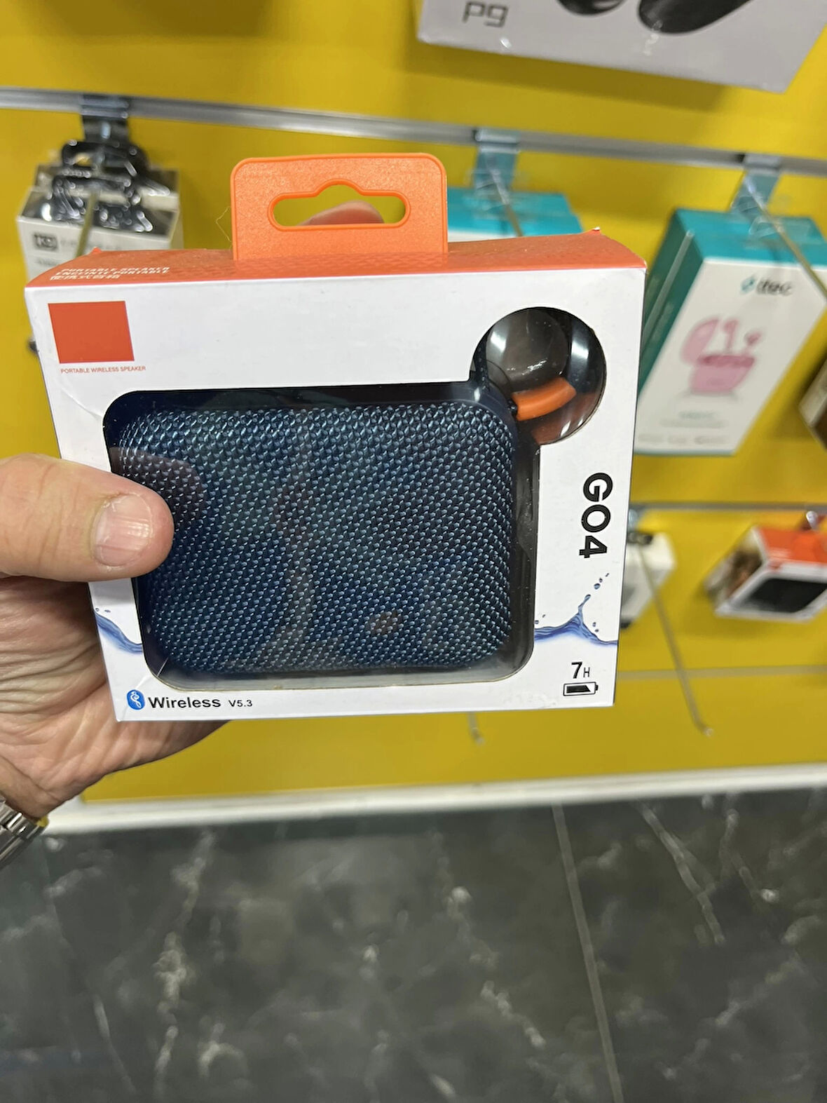 Go4 Bluetooth Hoparlör Mavi Ses Bombası 7 Saat Dinleme Süresi