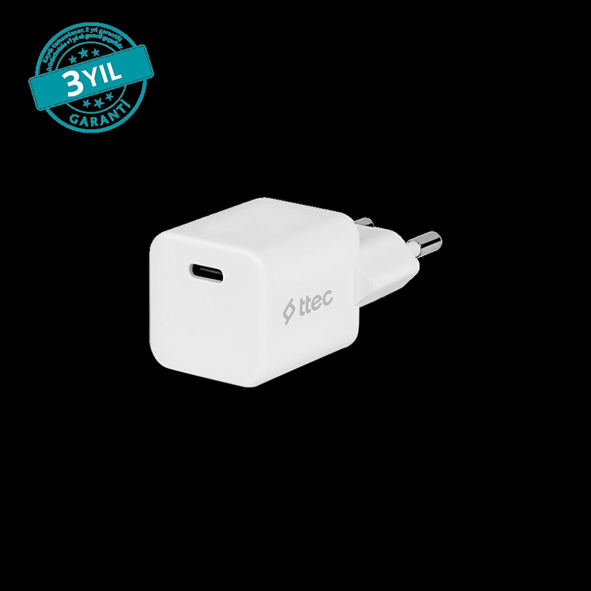 TTEC 2SCP01B SmartCharger 20W PD Seyahat Hızlı Şarj Cihazı Beyaz