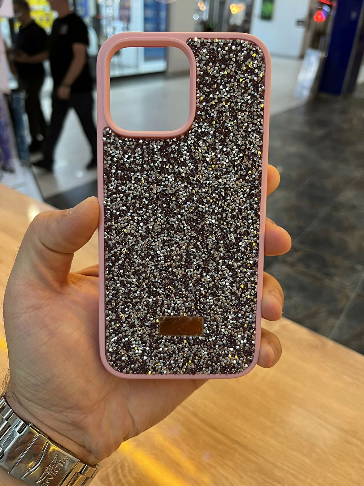 İPhone 16 Pro Max Taşlı Premium Kılıf