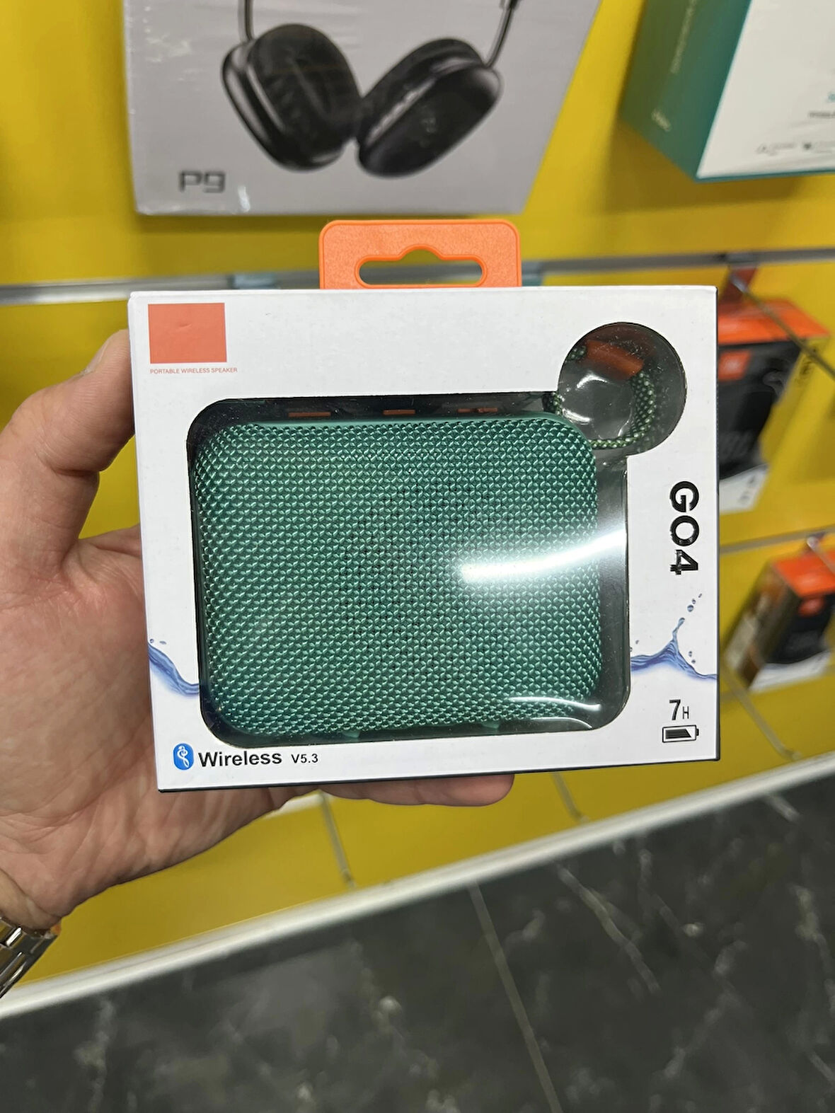 Go4 Bluetooth Hoparlör Yeşil Ses Bombası 7 Saat Dinleme Süresi