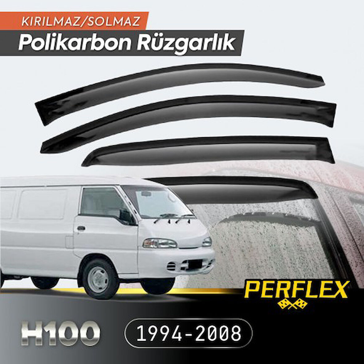 Hyundai H100 Minibüs 1994-2008 Cam Rüzgarlığı V2 Düz