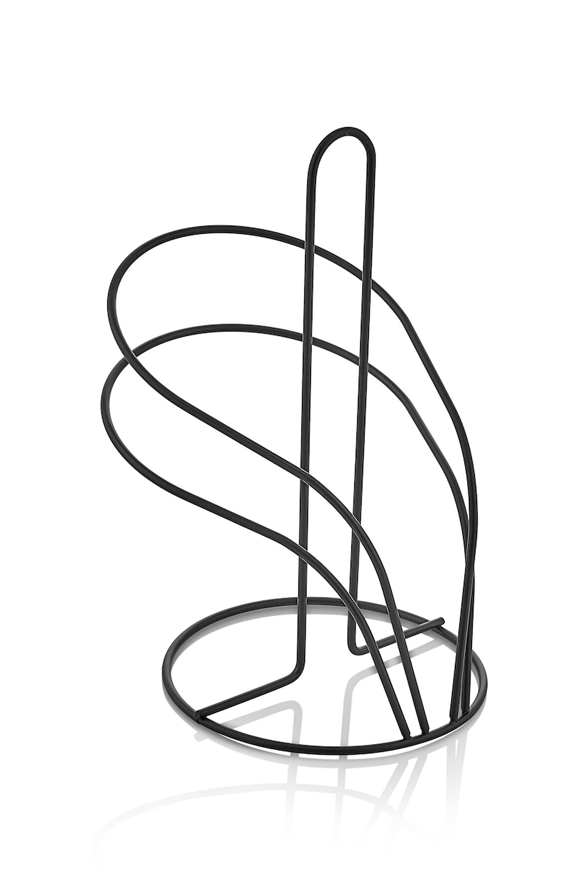 Siyah Metal Tezgah Üstü Kağıt Havluluk