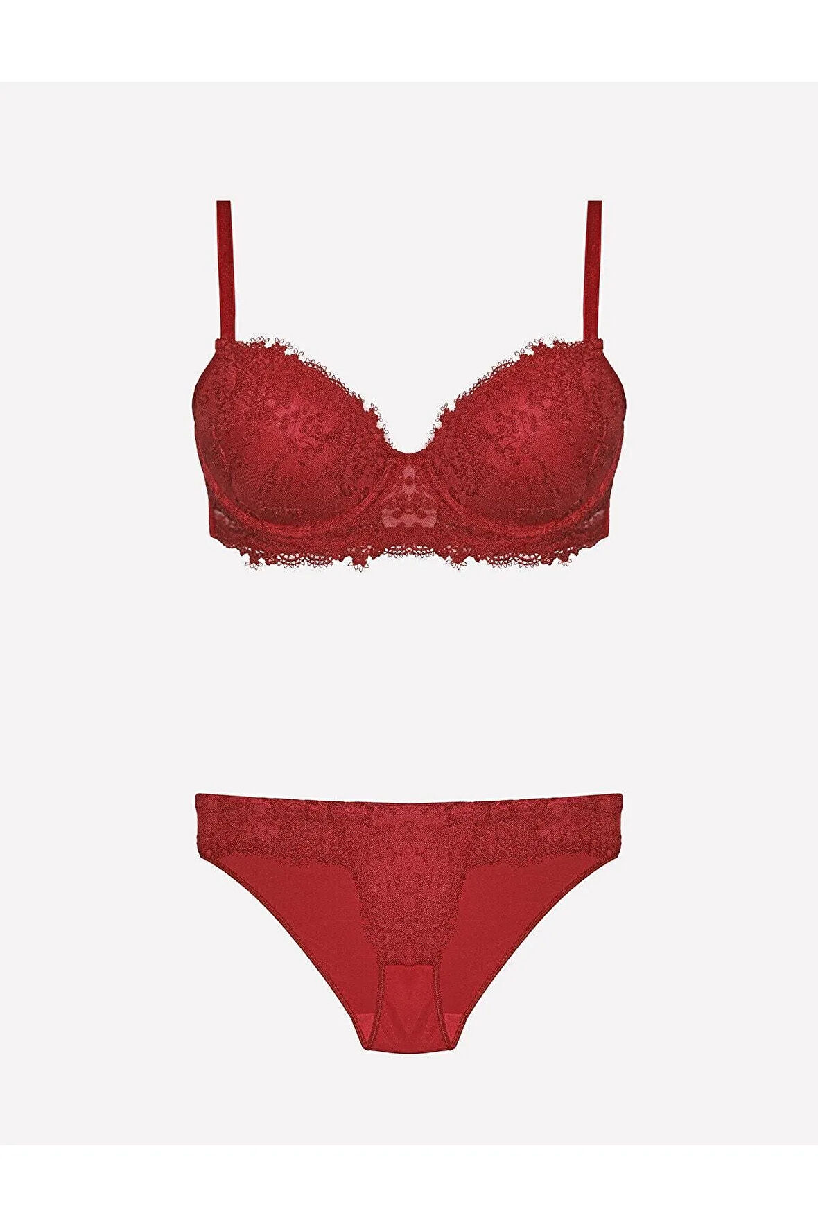 Kadın Destekli Push-up Sütyen Ve Külot Takım