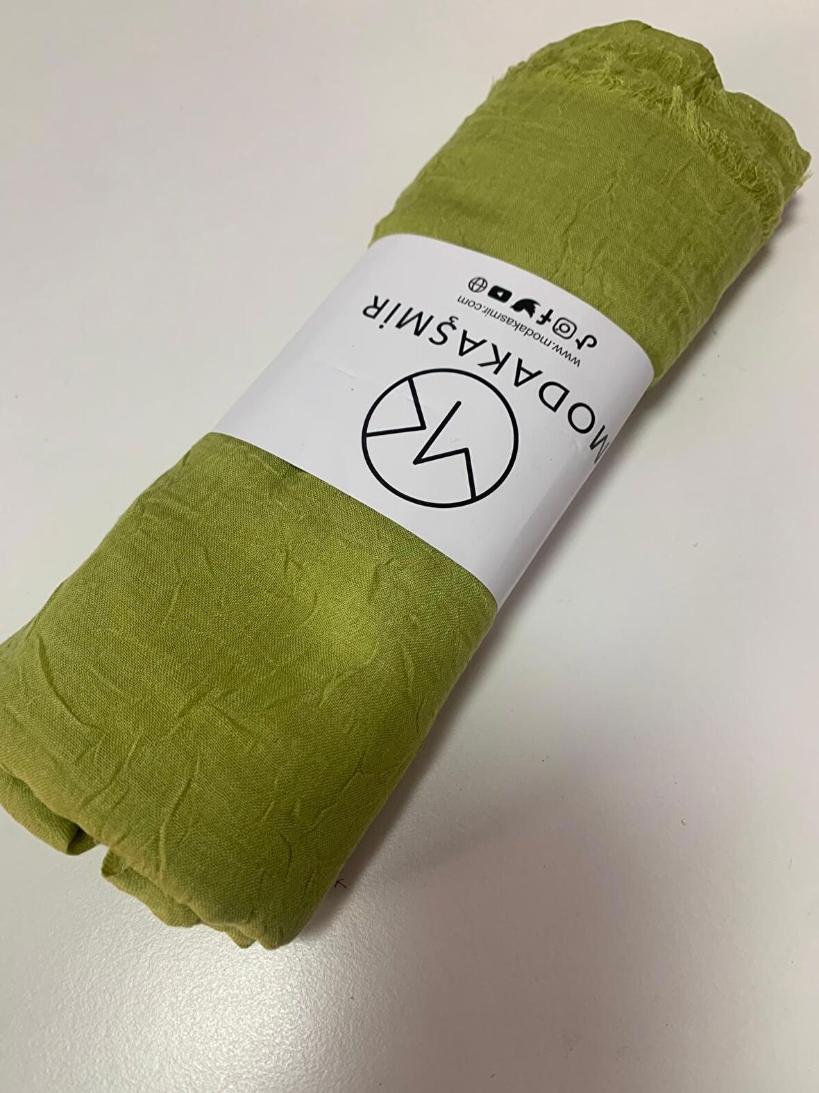 Modakaşmir Bambu Şal Enerjik Yeşil
