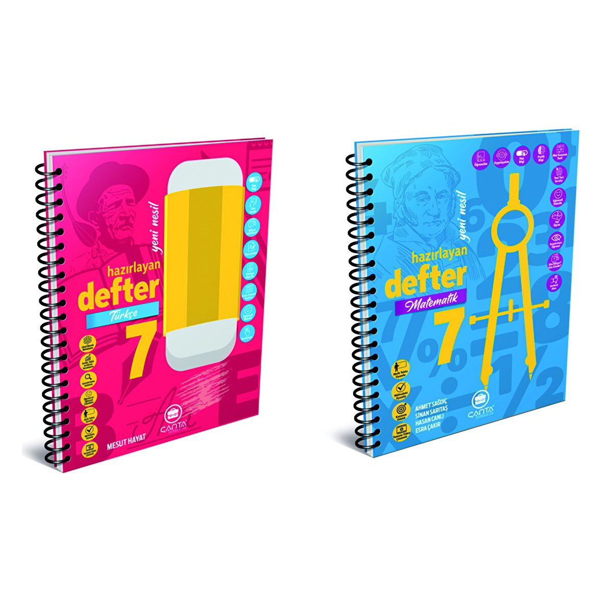 Çanya Yayınları 7. Sınıf Hazırlayan Defter Türkçe + Matematik