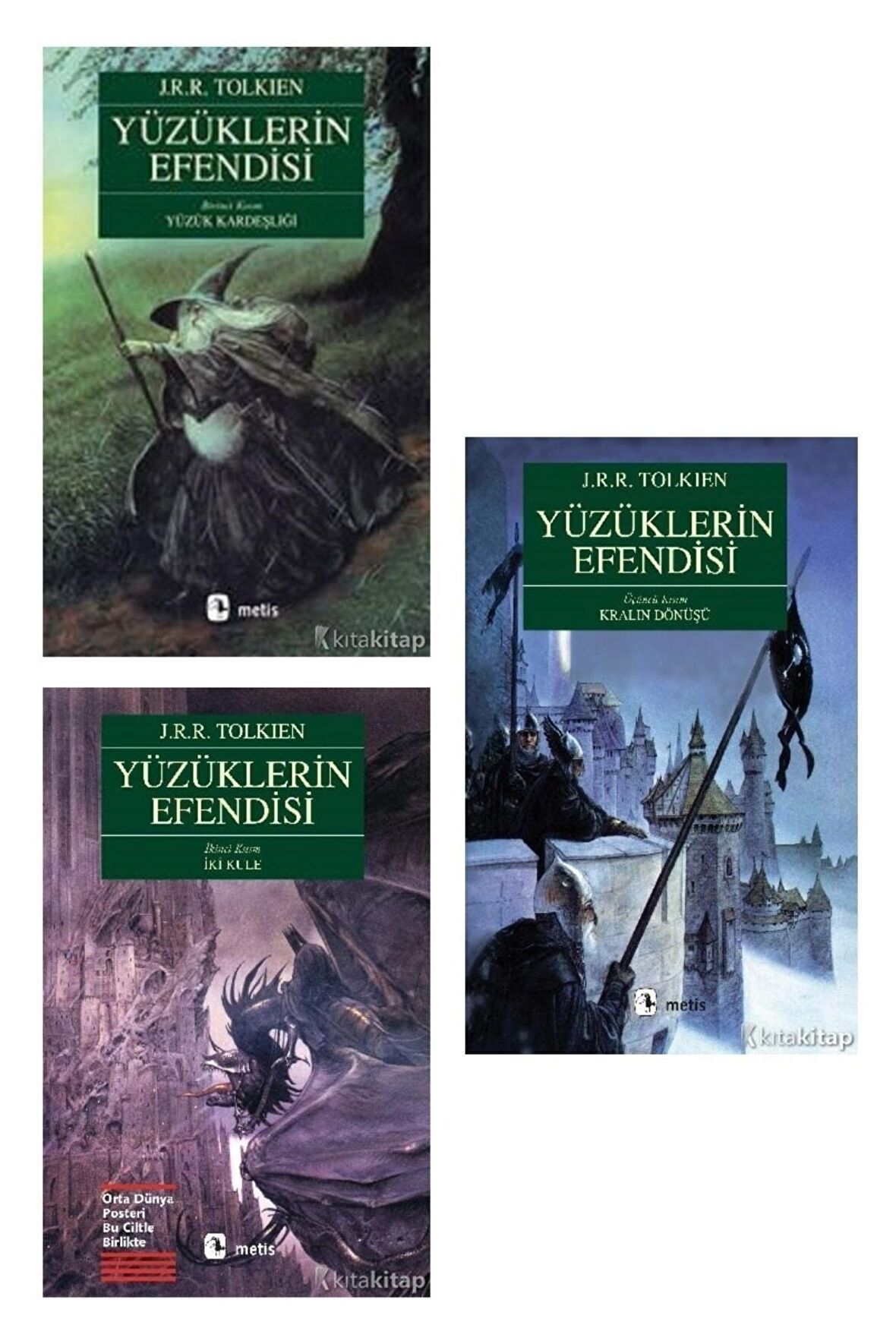 Yüzüklerin Efendisi Seti 3 Kitap