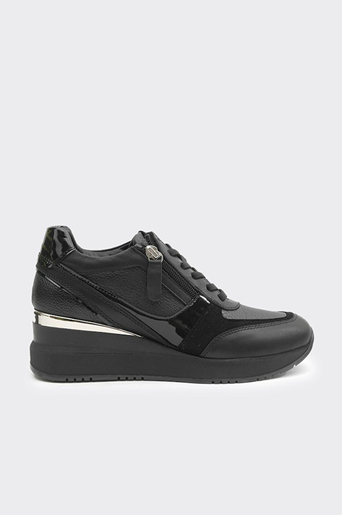 Yüksek Taban Hakiki Deri Kadın Sneaker