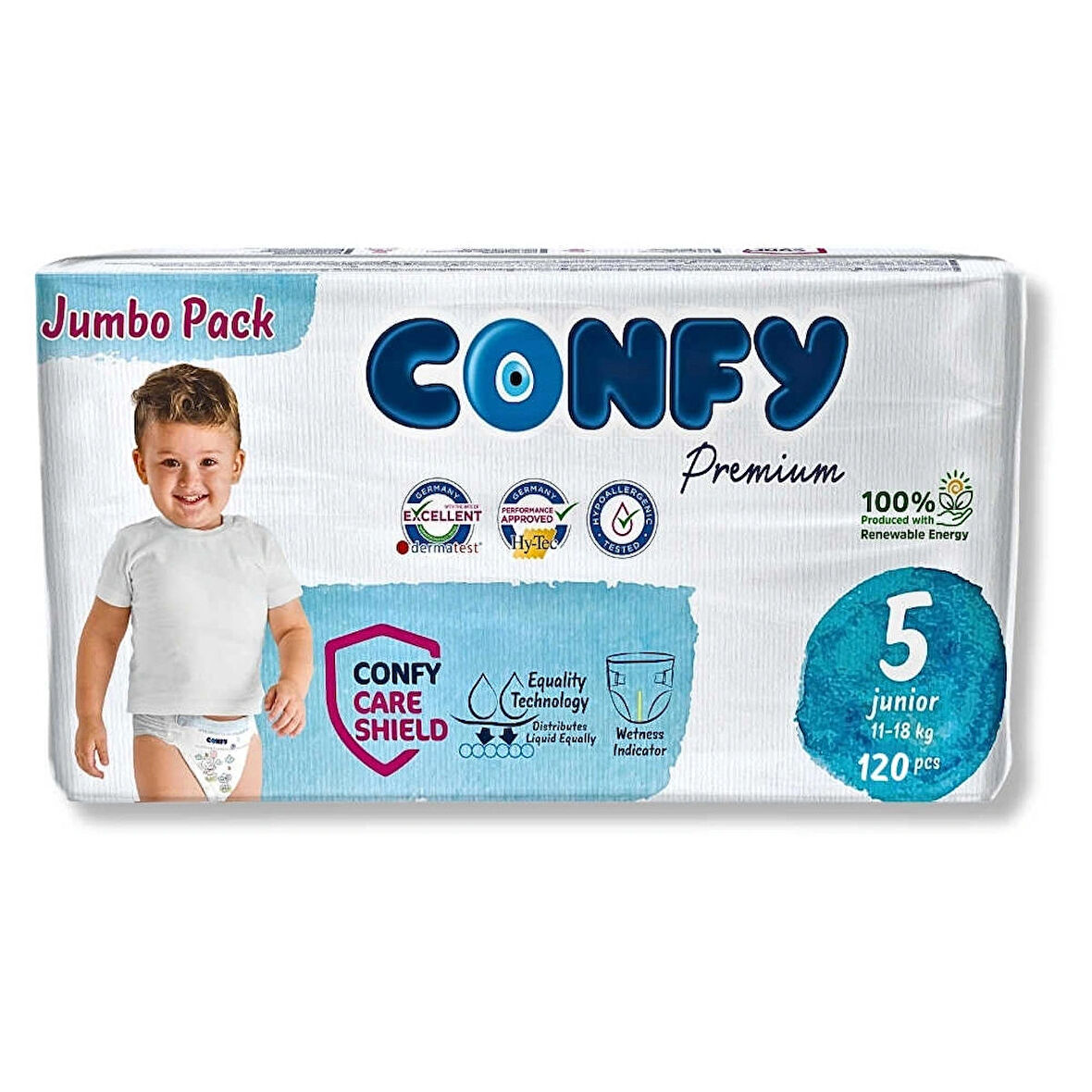 Confy Premium 5 Numara Bebek Bezi Junior 11 - 18 KG 120 Adet