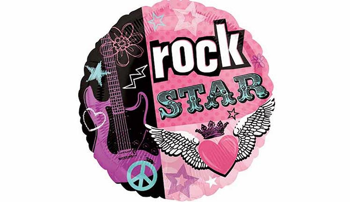 Rocker Gırl Folyo Balon 43 cm