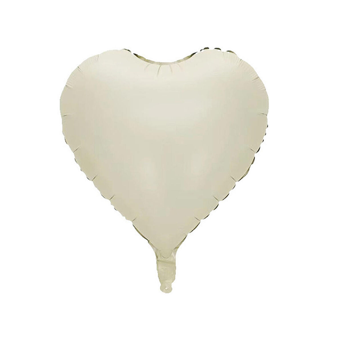 Kalp Bej 18 inç Folyo Balon 1 Adet